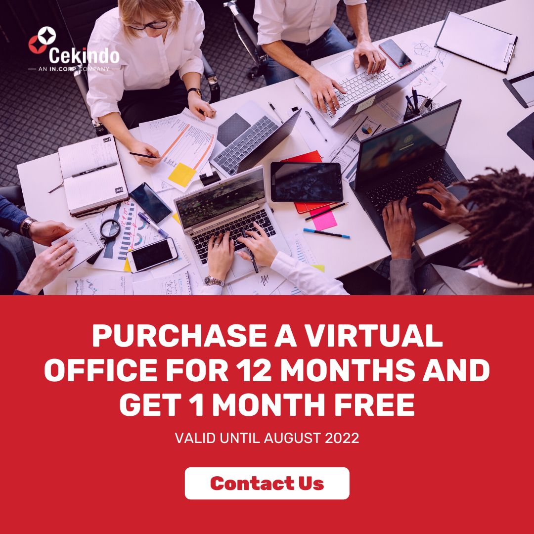 purchase a virtual office for 12 month get 1 month free